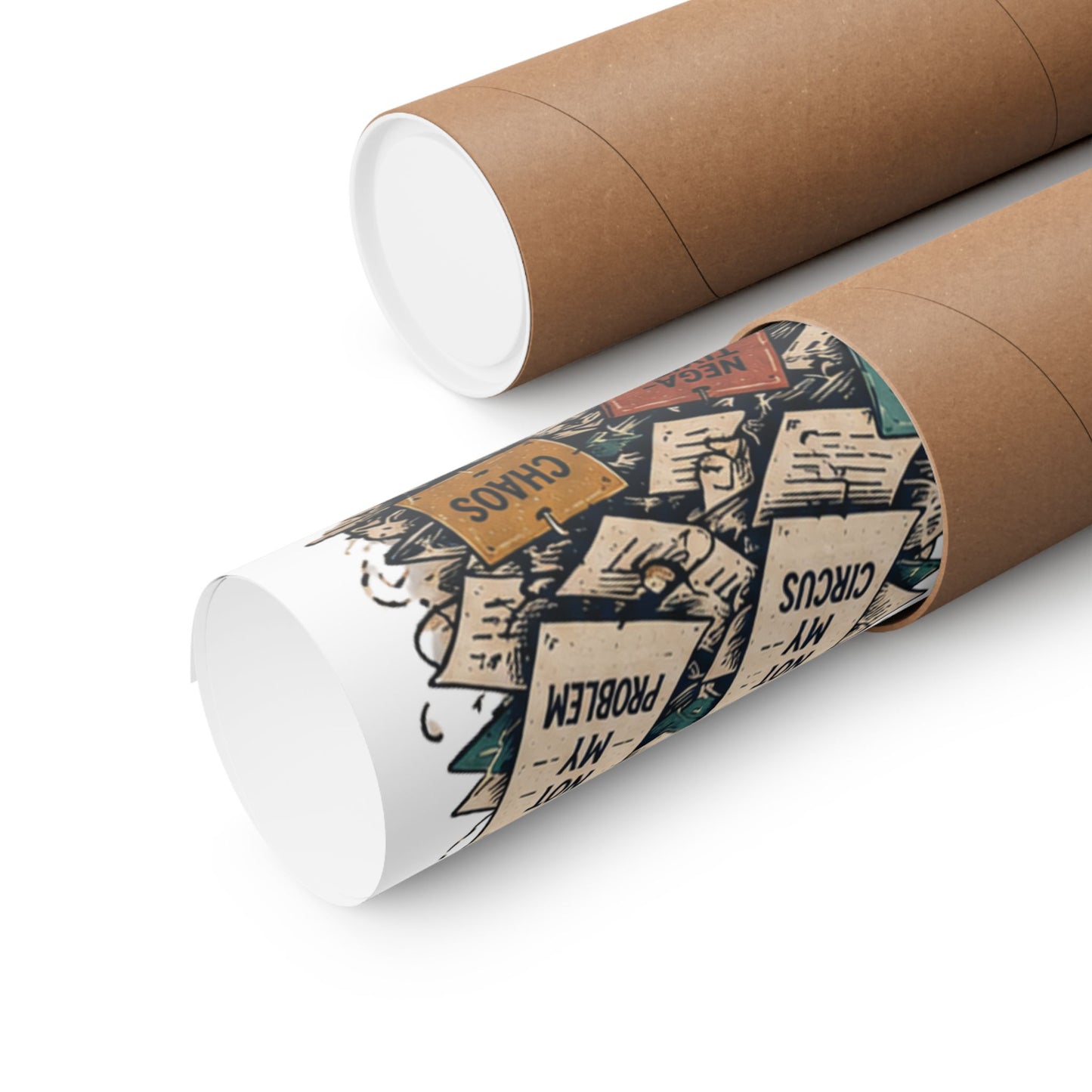 Confident Llama Vintage Western Matte Vertical Poster — "Unbothered" Desert Business Art